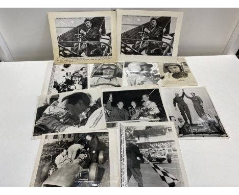 A job lot of assorted press release photographs all related to Formula 1 in the 1960's along with other vintage photos 