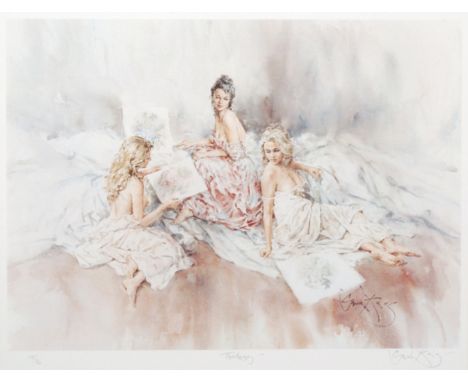 AFTER GORDON KING (b.1939) - 'Contemplation', limited edition print, signed in pencil and numbered AP 1/150, framed, 42.5cm x