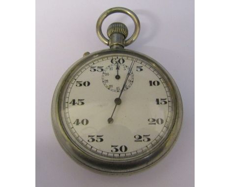 Military stop watch with broad arrow mark to reverse and marked 1666