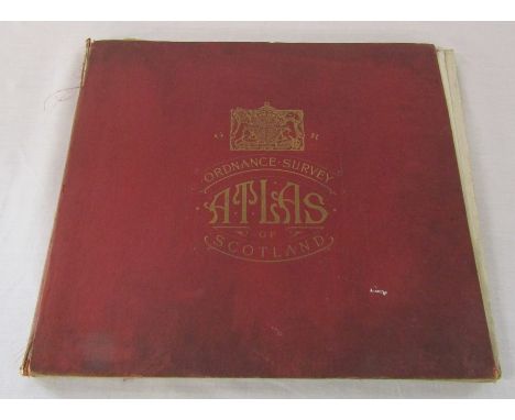Ordnance Survey atlas of Scotland quarter inch to the mile printed at the Ordnance Survey Office Southampton 1924