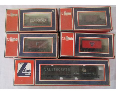 5 boxed Lima train carriages