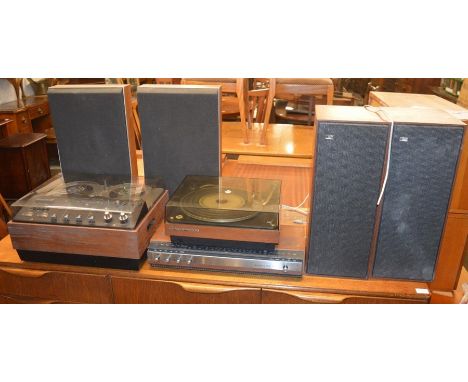 Bang &amp; Olufsen - Beogram 1000-5203 (1965-73) teak record player, Beomaster 1000-2316 Tuner/Amplifier (1964-71) in teak, B
