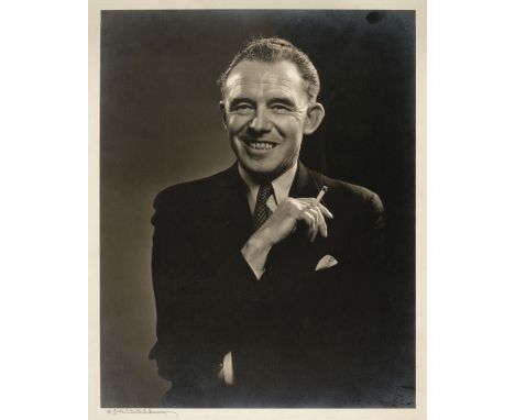 * Karsh (Yousuf, 1908-2002). Portrait of Dr D.A. Spencer FRPS, c. 1950, vintage gelatin silver print, signed in pencil by the