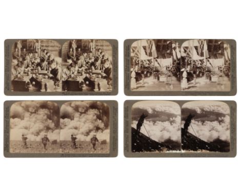 * Japan. A group of 81 gelatin silver print stereoviews by Underwood &amp; Underwood, copyright 1896 &amp; 1904, printed numb