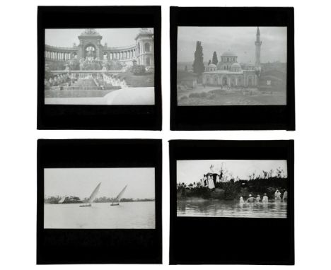 * Egypt &amp; Greece. A group of approximately 85 diapositive magic lantern slides, c. 1920s, mostly views of temples and rui