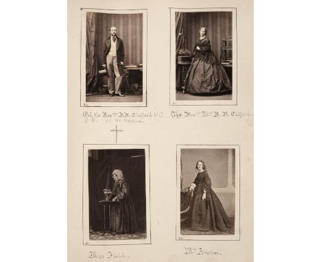 * Westmacott (Richard, 1775-1856). A family photograph album of the Westmacott family, 1860s, containing a total of 160 carte