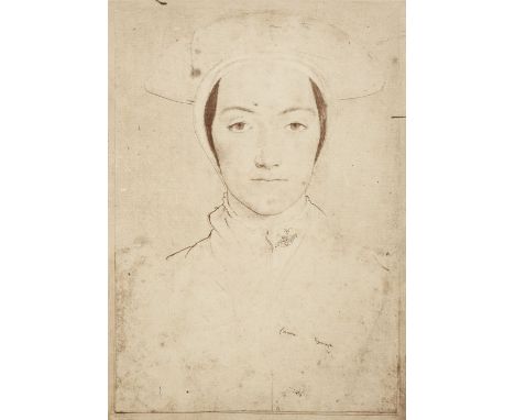 Fenton (Roger, 1819-1869). An album of 37 mounted albumen prints of portrait drawings by Hans Holbein the Younger (1497/8-154