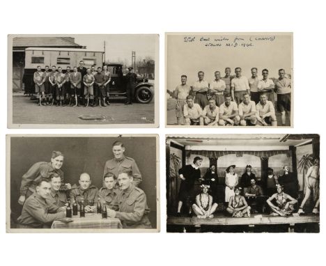 * Military Postcards. A collection of approximately 200 mostly real photo postcards, c. 1910-45, the majority of First World 