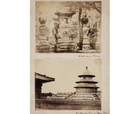 * Beato (Felice, 1832-1909). A group of 4 albumen prints, 1860, titled A Gateway near Peking [Beijing, China], some fading, 1