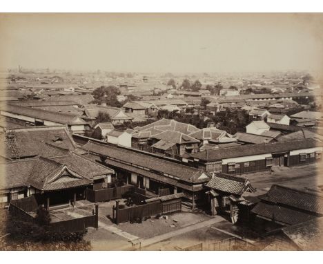 * Attributed to Charles Leander Weed (1824-1903). Yeddo, [Edo, now Tokyo, Japan], c. 1867, albumen print, a view across Yedo 