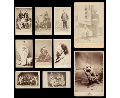 * Cartes de visite. A group of 3 albums of cartes de visite and cabinet cards relating to the Dods and Normand families and c