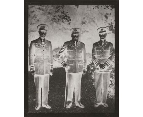 * George V (King of Great Britain &amp; his two sons Edward, Prince of Wales and Prince Albert, the Duke of York). A group po