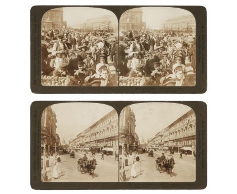 * Russia. A group of 15 albumen print cabinet card views of St Petersburg by A. Felisch, c. 1880s, images 9.5 x 15.5 cm, prin