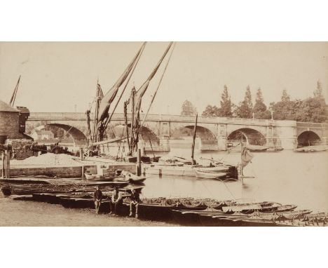 River Thames. An album of 39 mounted albumen print views between Oxford and Richmond, c. 1890, each 10 x 18 cm and very simil