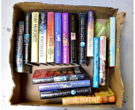 TERRY PRATCHETT; seventeen hardback novels, mostly first editions, to include 'Witches Abroad', 'The Discworld Companion', 'J