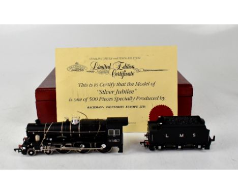 BACHMANN; a cased limited edition no.0852 model engine and tender 'Silver Jubilee', with certificate.