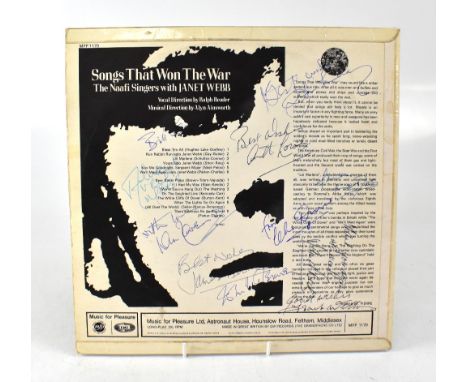 DAD'S ARMY; 'Songs that Won the War', an album bearing signatures of the Dad's Army cast to the reverse.We have not authentic