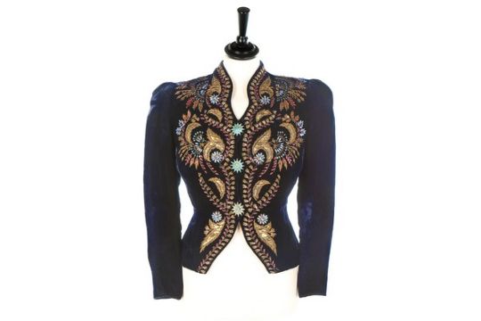 embroidered evening jacket