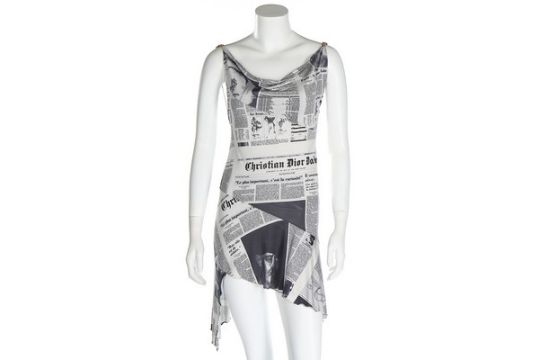 Dior newspaper dress for sale Clearance
