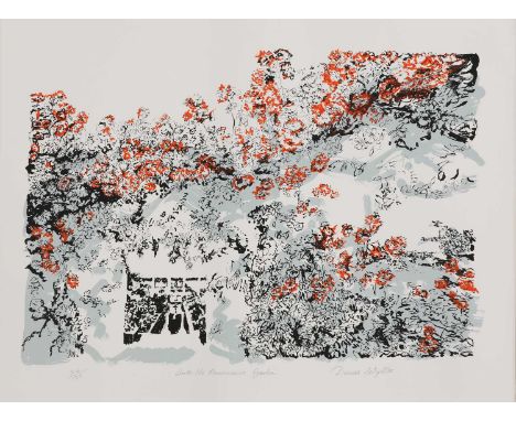 *Denise Ballard-Wyllie ARE (contemporary) 'Into the Renaissance Garden' screenprint in colours, signed 'Denise Wyllie', inscr