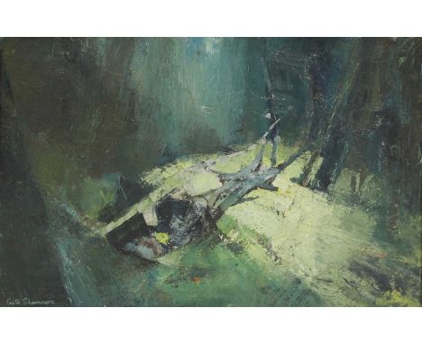 *Faith Shannon (1938-2018) Abstract composition signed 'Faith Shannon' l.l., oil on canvas 51 x 76cm *Artist's Resale Right m