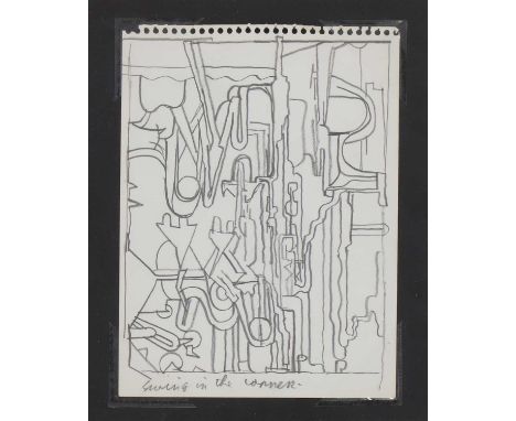 *Sir Eduardo Paolozzi RA (1924-2005) 'Swing in the corner' inscribed as titled l.l., pencil sheet 21 x 15cm Provenance: The a