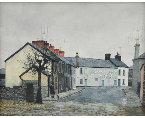 *Christopher Compton Hall (1930-2016) 'The Slate Works, Porthmadog, Wales' signed 'C.C. Hall' l.l. and inscribed as titled on