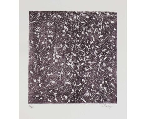 Mark Tobey (American, 1890-1976) Abstract (kites) lithograph in colours, signed 'Tobey' and numbered 7/80 in pencil image 28.