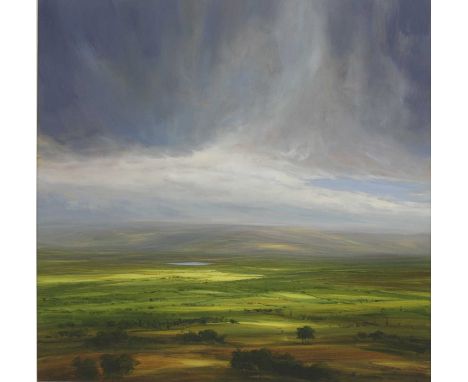 Harry Brioche (Seychellois-British, b.1965) 'Long Way Home' signed 'H Brioche', oil on board 64 x 64cmCondition report: In go
