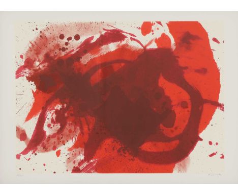 Kazuo Shiraga (Japanese, 1924-2008) 'Passionate Winner' screenprint in colours, 1988, signed and numbered 125/300 in pencil, 