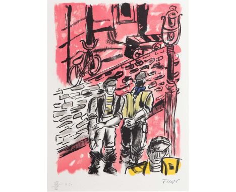 *Fernand Léger (French, 1881-1955) 'La Rue de Dantzig ou les abattoirs de Vaugirard' lithograph in colours, 1959, from the po