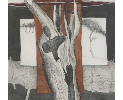 Cecily Sash (South African, 1924-2019) 'The Blasted Oak', 2004 signed and dated 'Sash 04' c.r., inscribed as titled on artist