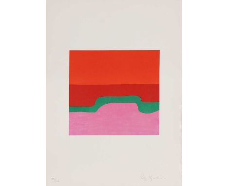 *Rodrigo Moynihan RA (1910-1990) Abstract composition lithograph in colours, signed 'Rod. Moynihan' and numbered 33/100 in pe
