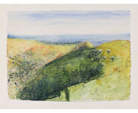 *Kurt Jackson (b.1961) 'Above Dove dale on the 12 Apostles...sunny hot afternoon, voices echoing in the gorge below' signed '