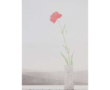 *Alan Tinley (b.1946) 'Still Life with Landscape II' lithograph in colours, signed 'Alan Tinley' in pencil l.r., inscribed as