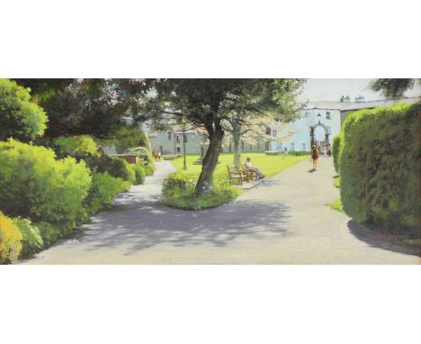 *William H Jones (b.1953) 'Kirkby Lonsdale Churchyard' signed 'WILLIAM H JONES' l.r., signed, inscribed and dated 'Kirkby Lon