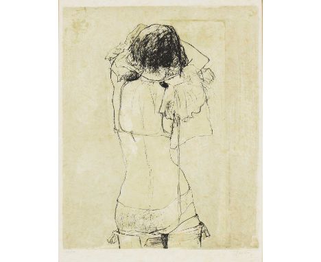 *Jean Jansem (French, 1920-2013) Undressing lithograph in colours, signed 'Jansem' in pencil l.r. and numbered XIII/XX 72 x 5