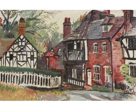 *Fred Yates (1922-2008) 'Chilham, Canterbury' signed and dated 'YATES 72' l.l., inscribed with title and artist's address on 