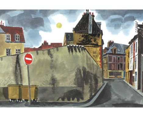 *Roland Collins (1918-2015) A street scene signed l.l., watercolour and gouache 37 x 52.5cm *Artist's Resale Right may apply 