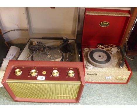 A Dansette record player and an HMV record player (2) Condition Report: Available upon request