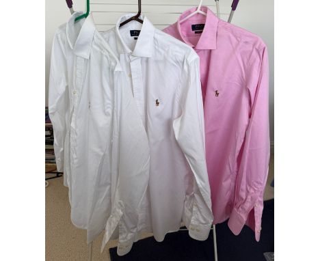 Three Ralph Lauren Polo shirts, all size 16 collar.