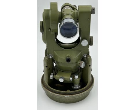 A Swiss Wild Heerbrugg Theodolite in bullet case T1A-142518. With durable hard composite protective carrying container.