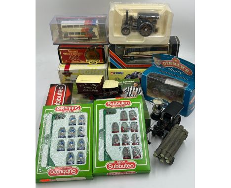 Corgi: 24301 Leland Tanker Set Youngers, 80106 Fowler B6 Road Locomotive &amp; Badge 'Titan Eastnor Steam Haulage Co (no box)