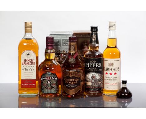 CRAWFORD'S THREE STAR SPECIAL RESERVE Blended Scotch whisky. 70cl, 40% volume. CHIVAS REGAL 12 YEAR OLD Blended Scotch whisky