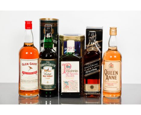 FAMOUS GROUSE VINTAGE 1992 100% malt Scotch whisky. Distilled 1992, bottled 2003. 70cl, 40% volume. In tube. GLEN GARRY Blend
