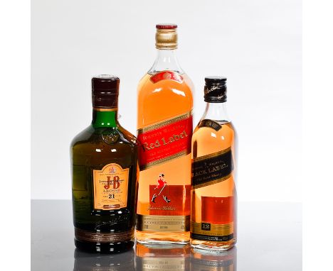 J & B  LEGEND 21 YEAR OLD Blended Scotch whisky. 70cl, 40% volume. JOHNNIE WALKER RED LABEL Blended Scotch whisky. From Duty 
