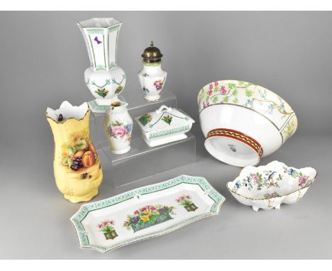 A Collection of Various Ceramics to Comprise Large Royal Worcester Bowl, Three Pieces of Aynsley Victorian Garden, Aynsley Or