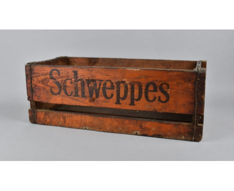A Vintage Pine Schweppes Crate with Stencilled Inscription, 49x22x17cms High 