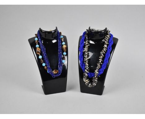 A Collection of Various Vintage Bead and Glass Necklaces 