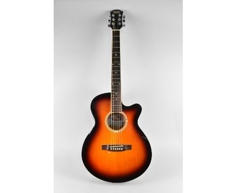 A Stagg Electro Acoustic Guitar, Model SW206CE-VS with Original Stagg Gig Bag 
